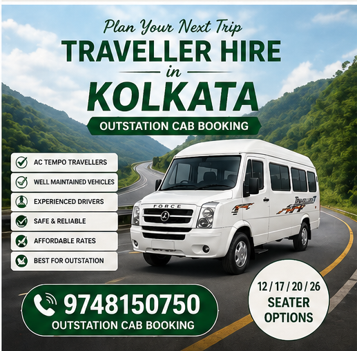 TRAVELLER HIRE IN KOLKATA